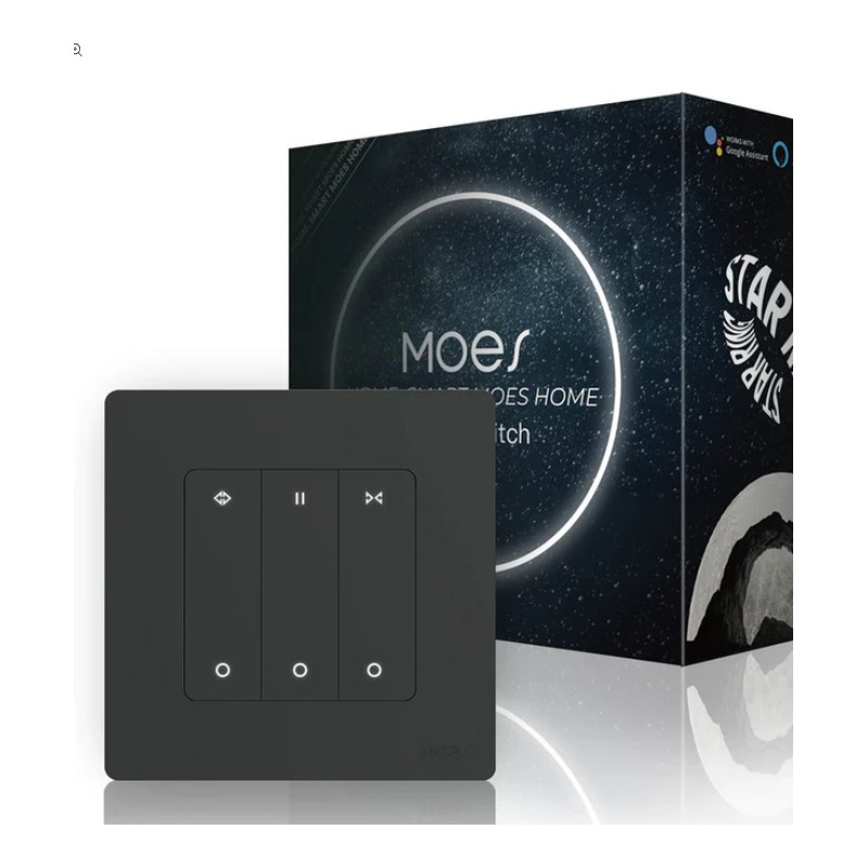 מפסק חכם MOES Zigbee לתריסים ולווילונות חשמליים