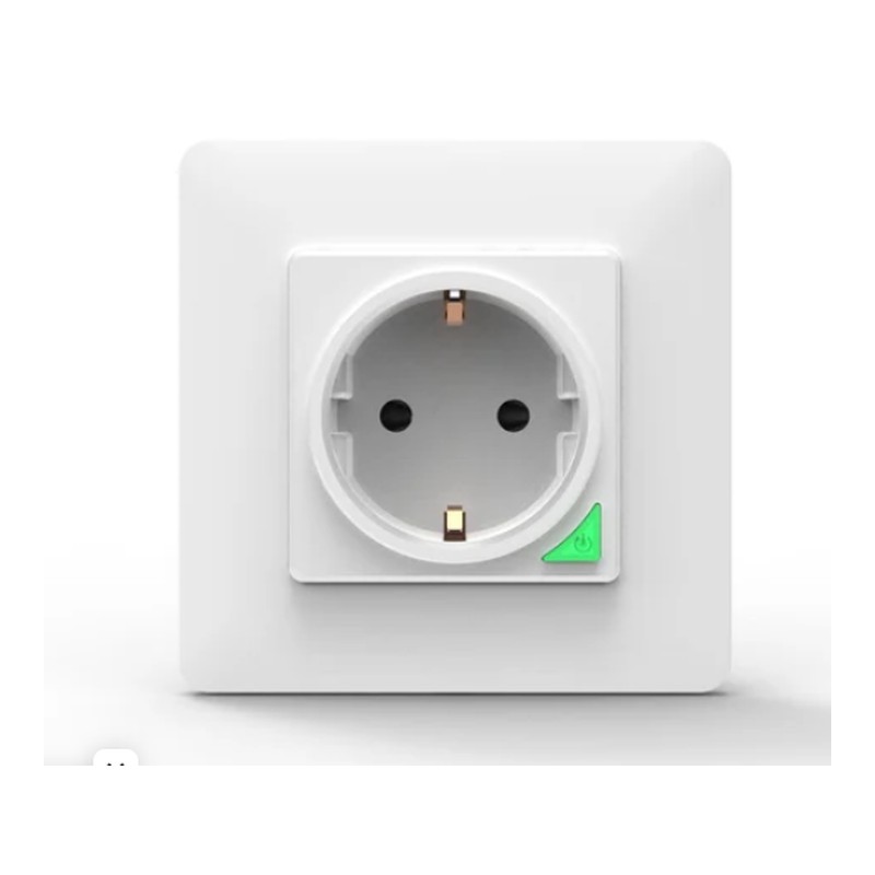 שקע קיר חכם MOES Wi-Fi אירופאי עם מסגרת מודולרית