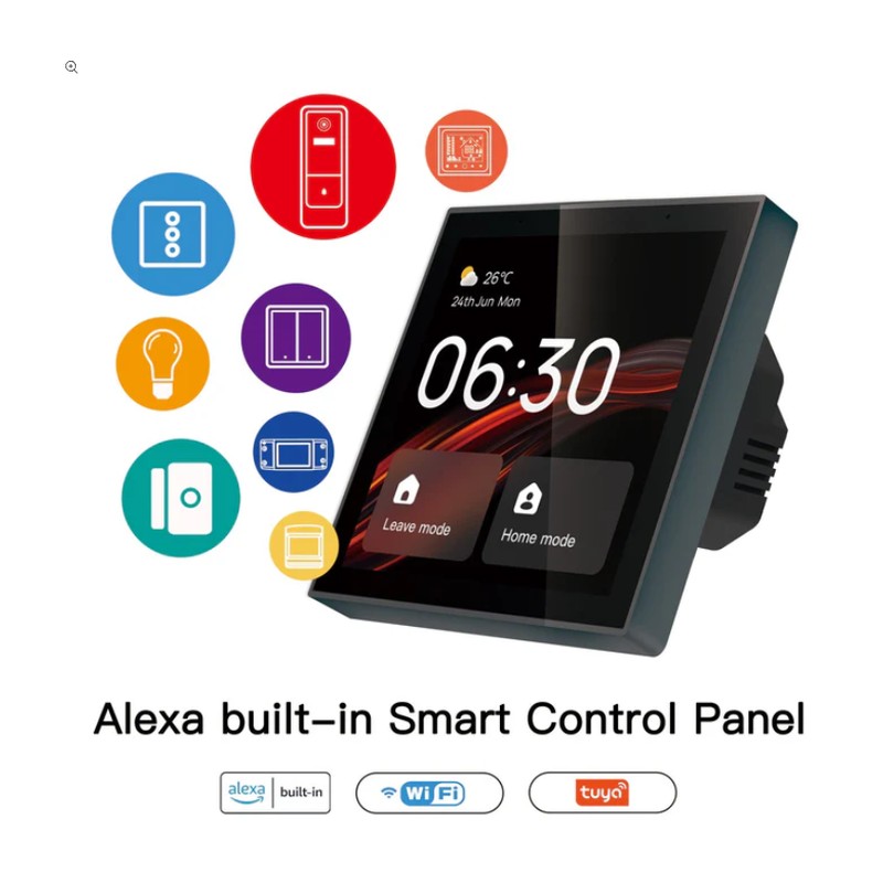 מסך שליטה מרכזי MOES עם Alexa ו־Zigbee מובנים