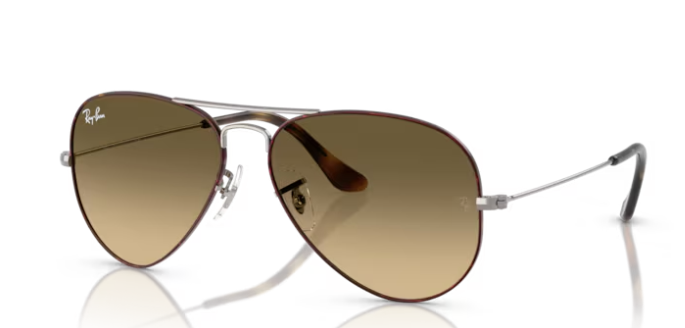 משקפי שמש של רייבן 0RB3025 - Aviator large metal92700A - Havana on gunmetal 58-14 135