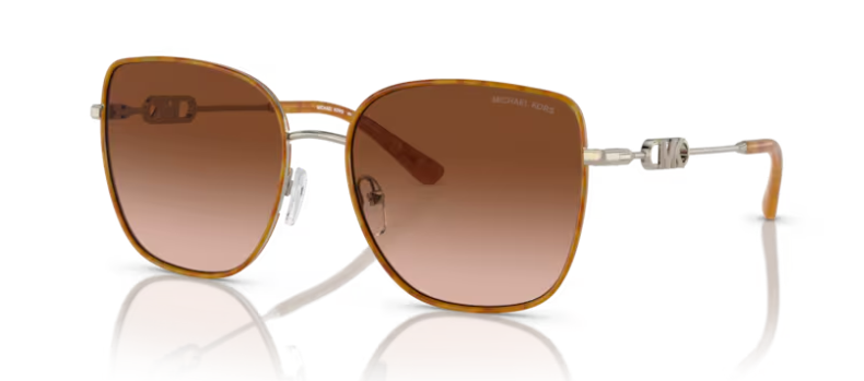 משקפי שמש של מייקל קורס 0MK1129J - Empire square 210143B - Light gold/amber tortoise 56-18 140