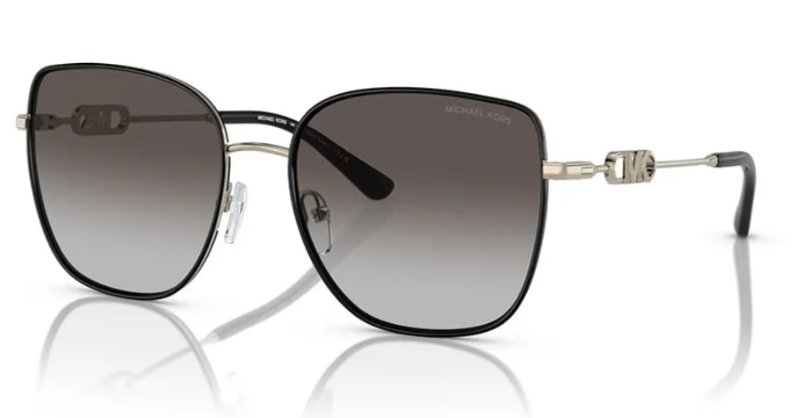 משקפי שמש של מייקל קורס Michael Kors Empire Square 2 MK1129J 10148G Light Gold/Black 56-18 140