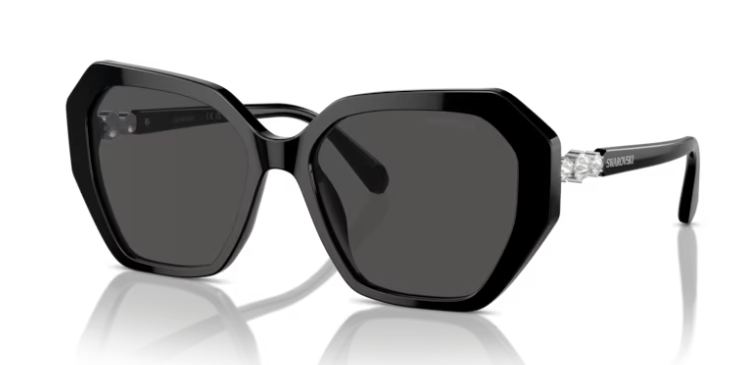 משקפי שמש של סברובסקי 0SK6017 100187 - Black 56-17 140