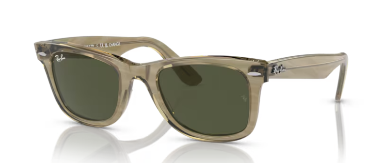 משקפי שמש של רייבן 0RB2140 - Wayfarer 138731 - Photo striped grey 50-22 150