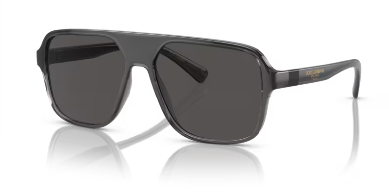משקפי שמש של דולצ'ה אנד גבאנה לגברים 0DG6134 325787 - Transparent grey/black 57-16 145
