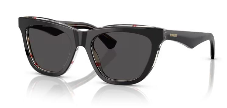 משקפי שמש של ברברי 0BE4435 412187 - Top black on vintage check 53-18 140